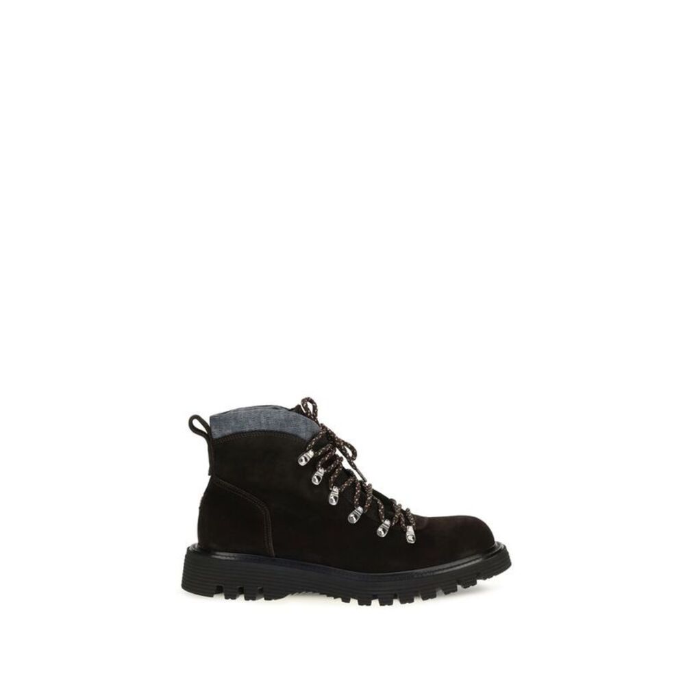 Fratelli Rossetti Brown Suede Leather Lace-Up Men's Boots